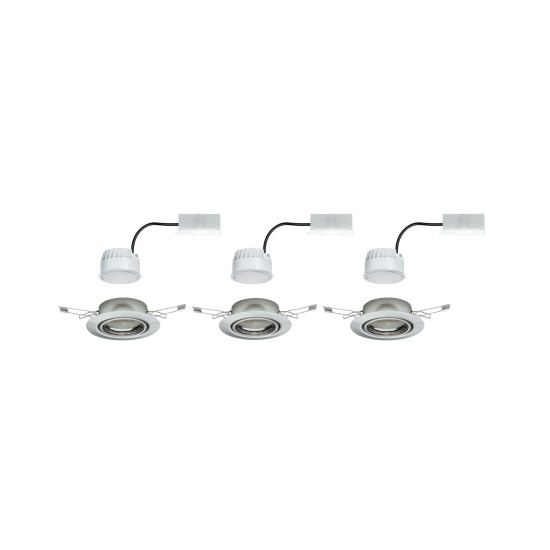 LED luminaire Coin Base 5W 3-piece set 3-step dim