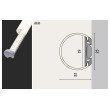 Profil with diffusor 2m anodised aluminium, satin TUBE