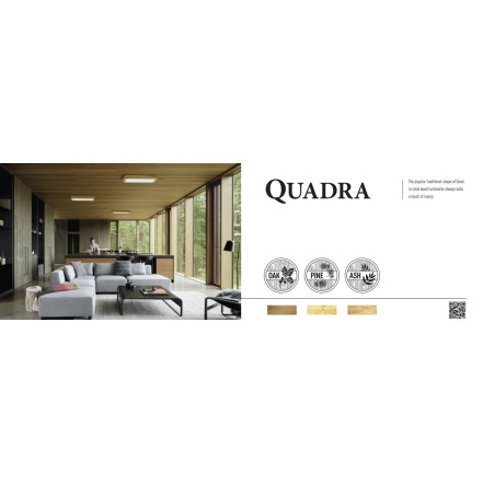 Ceiling light QUADRA WOODLINE 300x300 24W IP20 3000K 1430lm Oak