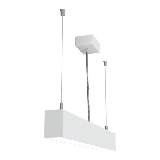 Pendant light LOOK 0.6m 23W IP20 4000K 1820lm silver