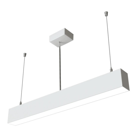 Pendant light LOOK 0.6m 23W IP20 4000K 1820lm silver