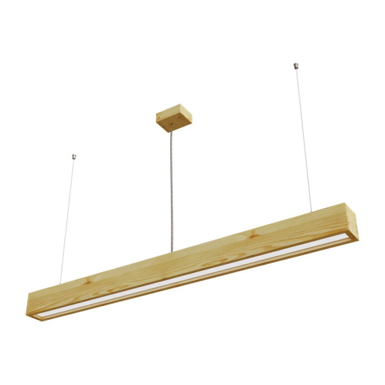 Pendant light LOOK WOODLINE 0,6m 17W IP20 4000K 2364lm Pine