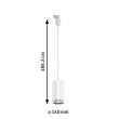 ProRail3 pendant white E27 max. 50W CORUS