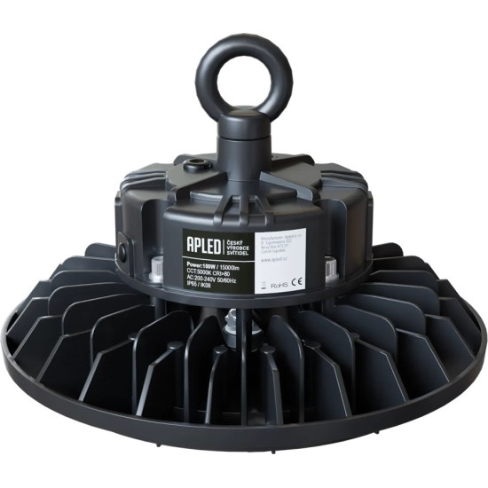 Industrial luminaire PLATE 100W IP65 5000K 15000lm standard