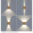 Wall light 6W 3000K 424lm CUBE WOODLINE