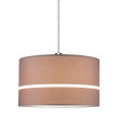 Decorative dark brown fabric shade TESSA
