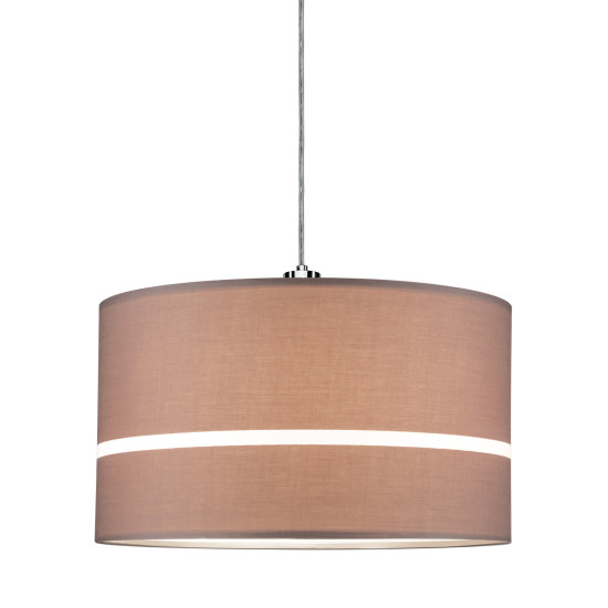 Decorative dark brown fabric shade TESSA