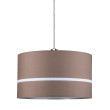 Decorative dark brown fabric shade TESSA