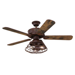 Ceiling fan with remote control brown BARNETT