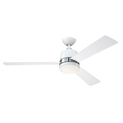 Ceiling fan with remote control white TRISTAN