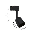 ProRail3 siini kohtvalgusti must GU10 max. 10W COVER