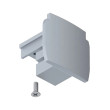 Connector End cap Silver