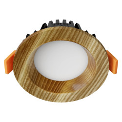 Recessed LED Light RONDO WOODLINE 90 3W IP20 3000K 176lm Ash