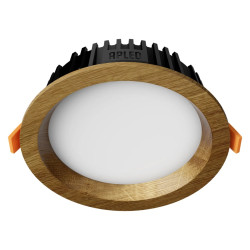 Recessed LED light RONDO WOODLINE 148 6W IP20 4000K 631lm Oak