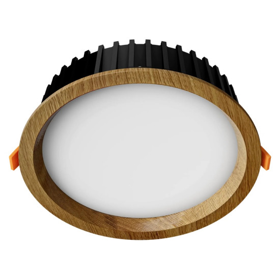 Recessed LED light RONDO WOODLINE 206 12W IP20 3000K 1211lm Oak