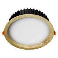 Recessed LED light RONDO WOODLINE 206 12W IP20 3000K 1211lm Pine