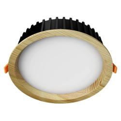 Recessed LED light RONDO WOODLINE 206 12W IP20 4000K 1360lm Pine