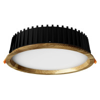 Recessed LED light RONDO WOODLINE 264 18W IP20 3000K 1986lm Ash