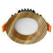 Recessed LED light RONDO WOODLINE 90 3W IP20 4000K 195lm Ash