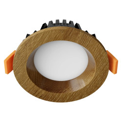 Recessed LED light RONDO WOODLINE 90 3W IP20 4000K 195lm Oak