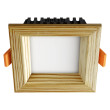 Recessed LED light SQUARE WOODLINE 90x90 3W IP20 3000K 187lm Pine