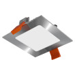 Iebūvējams gaismeklis SQUARE 3W IP40 3000K 280lm standarta matēts hroms Iebūvējams gaismeklis SQUARE 3W IP40 3000K 280lm standarta matēts hroms