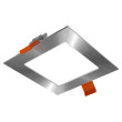 Iebūvējams gaismeklis SQUARE 6W IP40 3000K 550lm standarta matēts hroms Iebūvējams gaismeklis SQUARE 6W IP40 3000K 550lm standarta matēts hroms
