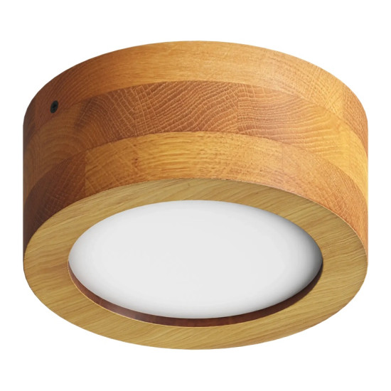 Ceiling light D130 6W 3000K 531lm Oak RONDO MINI