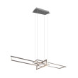 Pendant luminaire nickel SMD LED SALINAS