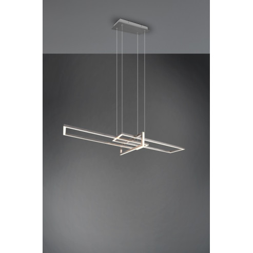 Pendant luminaire nickel SMD LED SALINAS