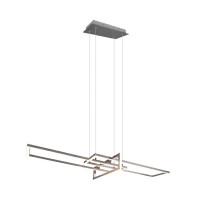Pendant luminaire nickel SMD LED SALINAS