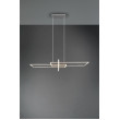 Pendant luminaire nickel SMD LED SALINAS