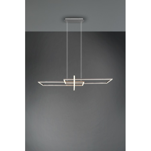 Pendant luminaire nickel SMD LED SALINAS