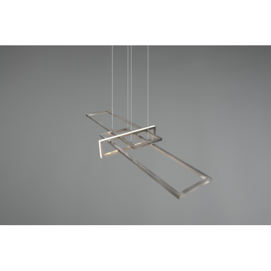 Pendant luminaire nickel SMD LED SALINAS