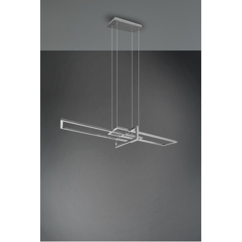 Pendant luminaire nickel SMD LED SALINAS