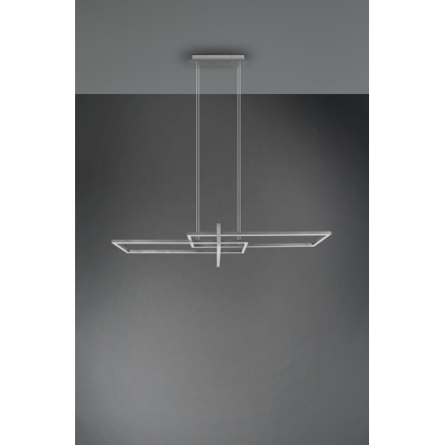 Pendant luminaire nickel SMD LED SALINAS
