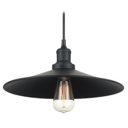 Pendant Light 40W E27 Black JULES