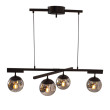 Pendant luminaire 4 x E14 smoke LABELLE