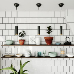 Pendant light black PULS