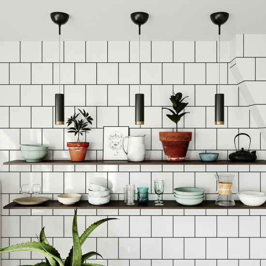 Pendant light black PULS