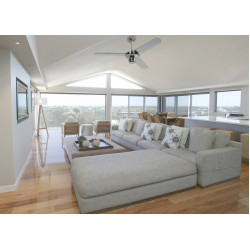 Ceiling fan chrome INDUSTRIAL