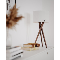 Table lamp walnut VEGA