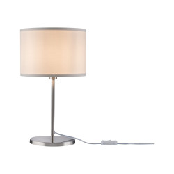 Table luminaire cream/brushed iron max. 40 W E14 TESSA