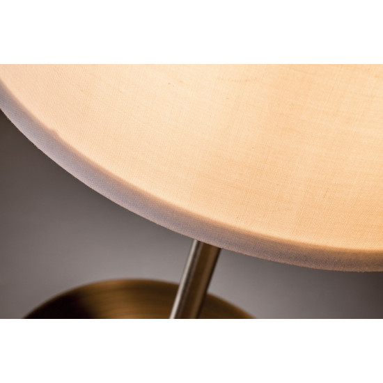 Table luminaire cream/brushed iron max. 40 W E14 TESSA