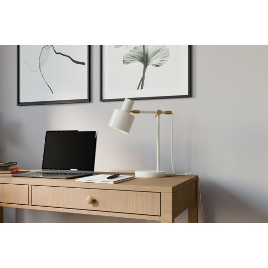 Pöytävalaisin beige CASSIUS