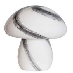 Table lamp black&white Mira Mushroom