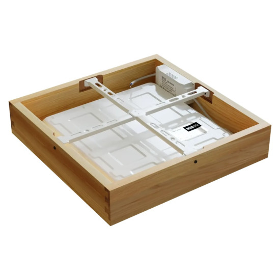Ceiling light QUADRA WOODLINE 300x300 24W IP20 4000K 1430lm Ash
