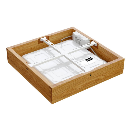 Ceiling light QUADRA WOODLINE 300x300 24W IP20 3000K 1430lm Oak