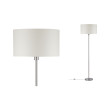 Floor luminaire cream/brushed iron max. 60 W E27 TESSA