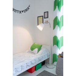 CLEO White Floor Lamp with E27 Socket